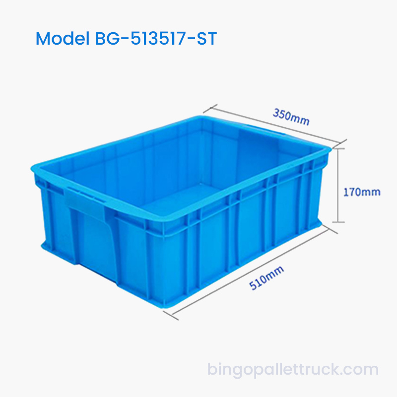 23L stohovateľný plastový tote box HDPE logistický kôš