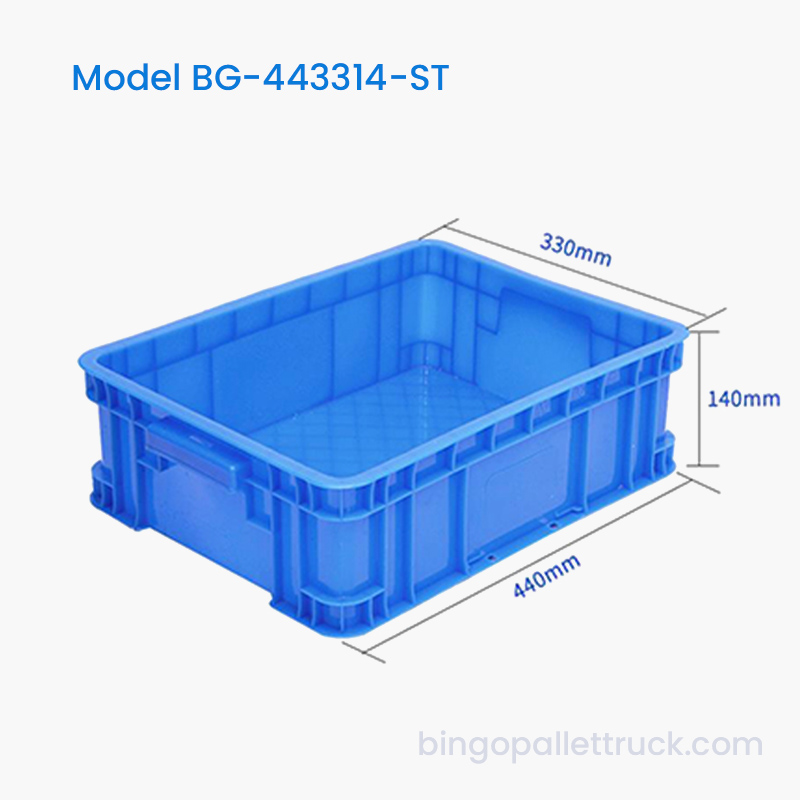 15L priemyselný plastový stohovateľný tote box HDPE úložný kôš