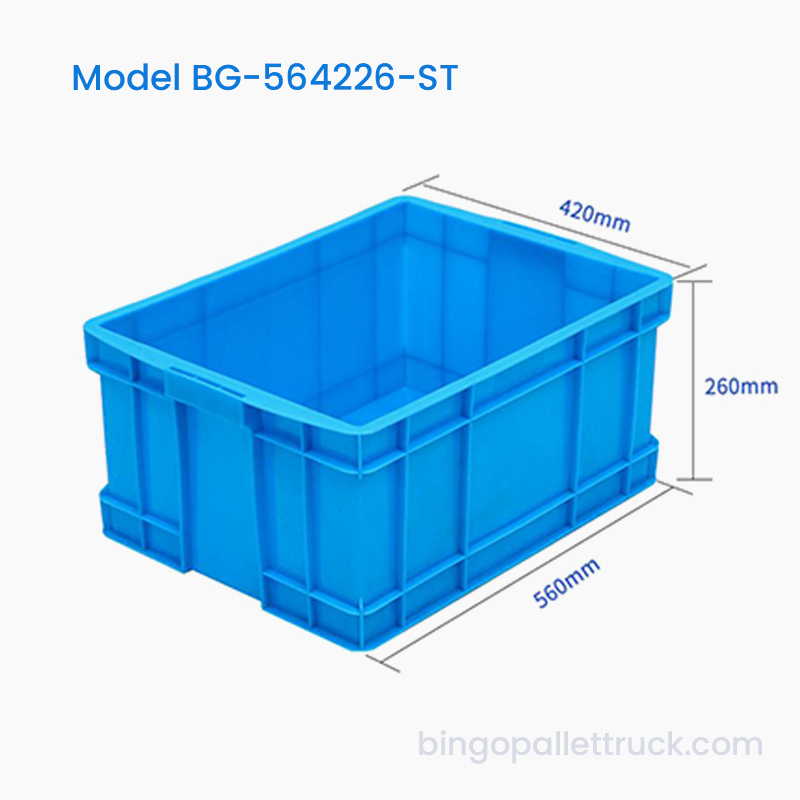 47L stohovateľný plastový prepravný box HDPE logistický kontajner