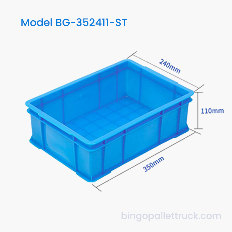 6L HDPE stohovateľný plastový kufrík na každodenné skladovanie