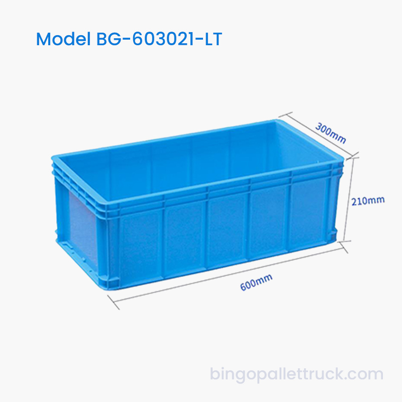 31L HDPE logistický plastový prepravný box na triedenie v sklade