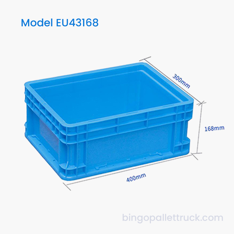 16L EÚ plastový tote box HDPE priemyselný skladovací kôš
