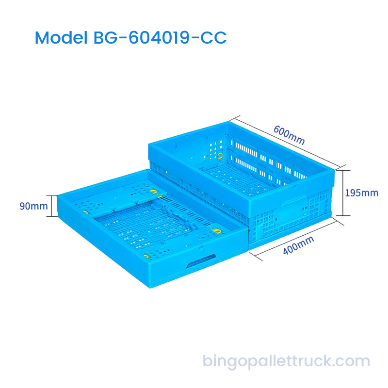 36L Cold Chain Collapsible Plastic Crate for Small Fresh Produce