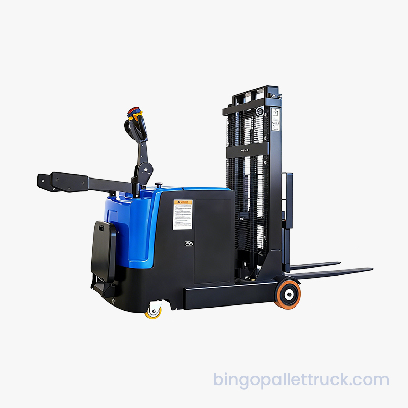 1000 kg protizávažný elektrický stojanový stohovač pre logistiku
