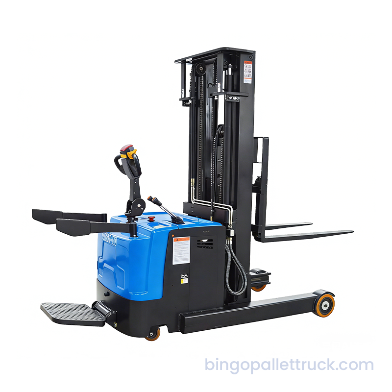 Elektrický stojanový stohovač EPS s hmotnosťou 2 000 kg pre vysokovýkonné skladovanie v úzkych uličkách
